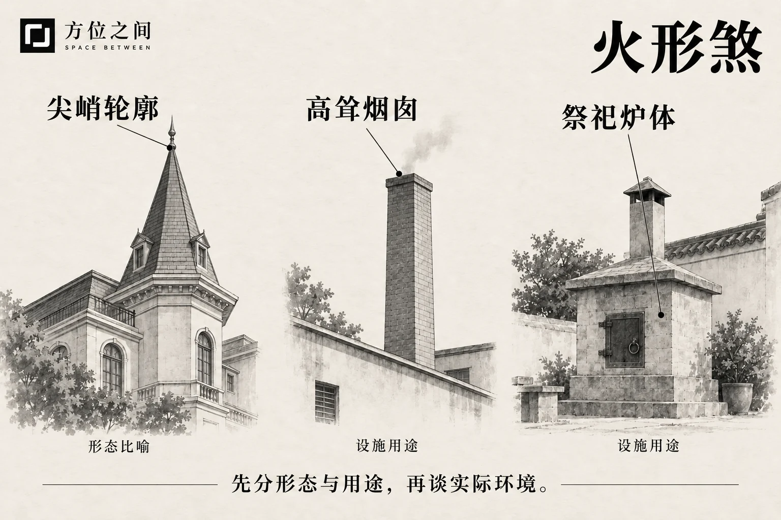 火形煞的观察对象与识别图解