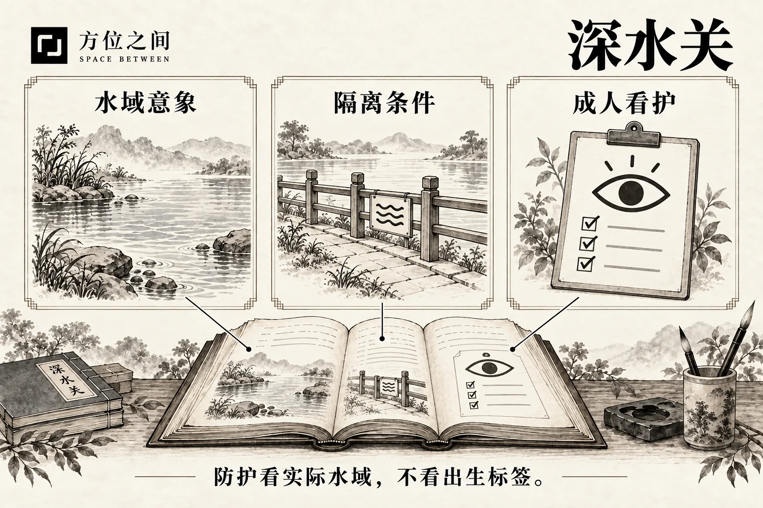 深水关图解:文献语义与现实观察分栏说明