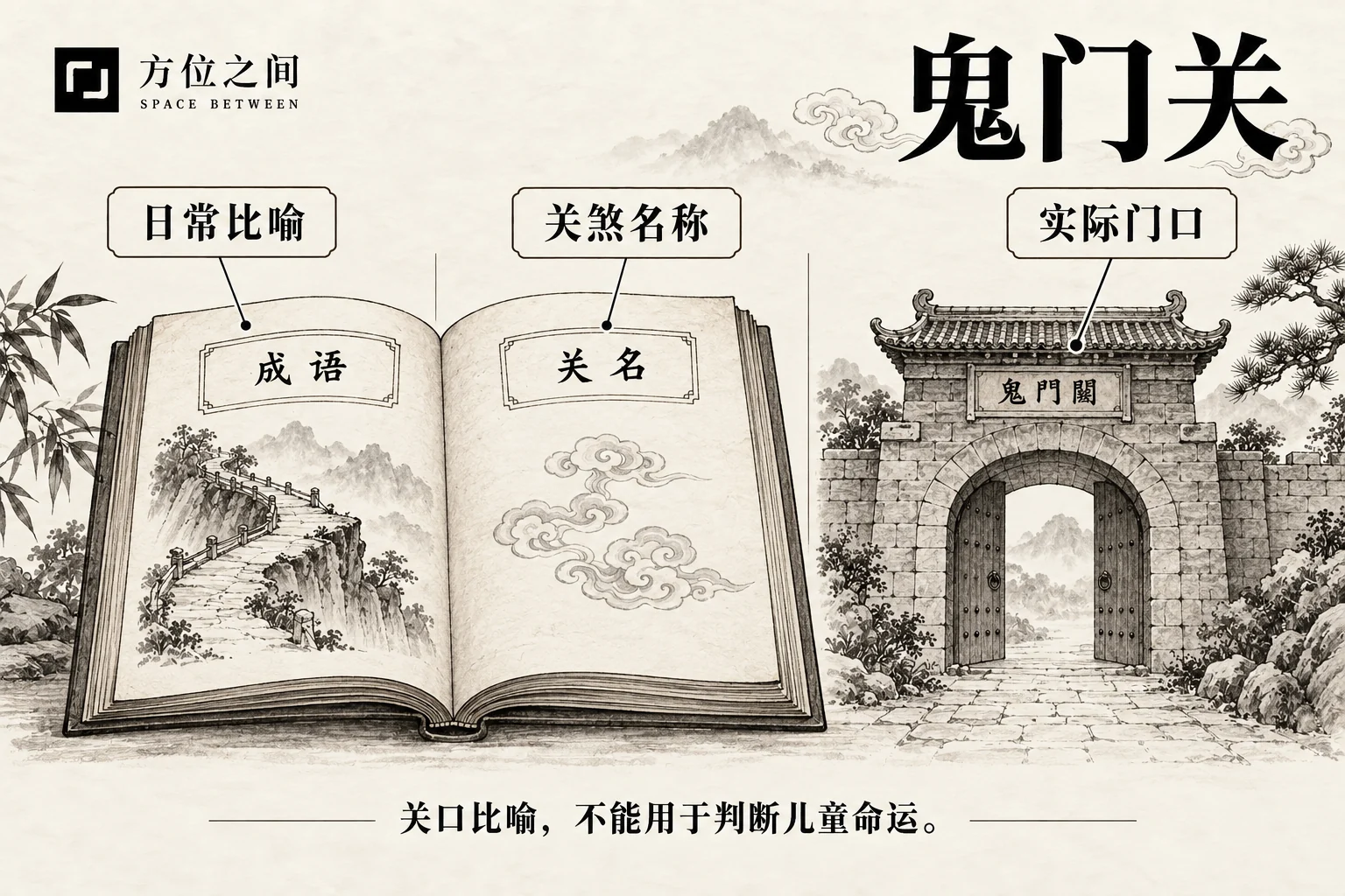 鬼门关图解:文献语义与现实观察分栏说明