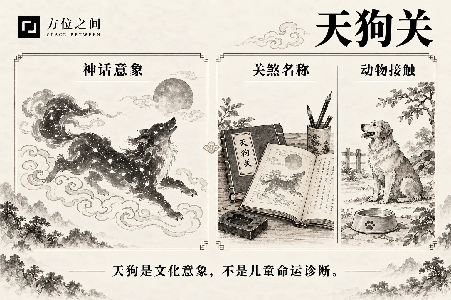 天狗关图解:文献语义与现实观察分栏说明