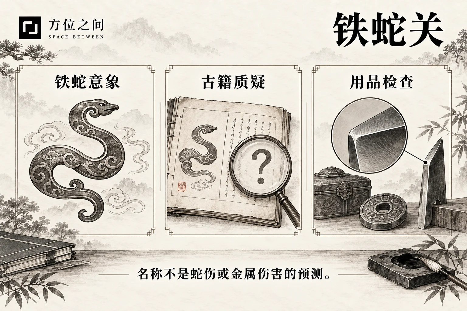 铁蛇关图解:文献语义与现实观察分栏说明