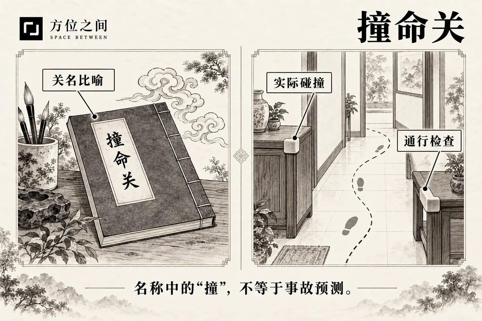 撞命关图解:文献语义与现实观察分栏说明