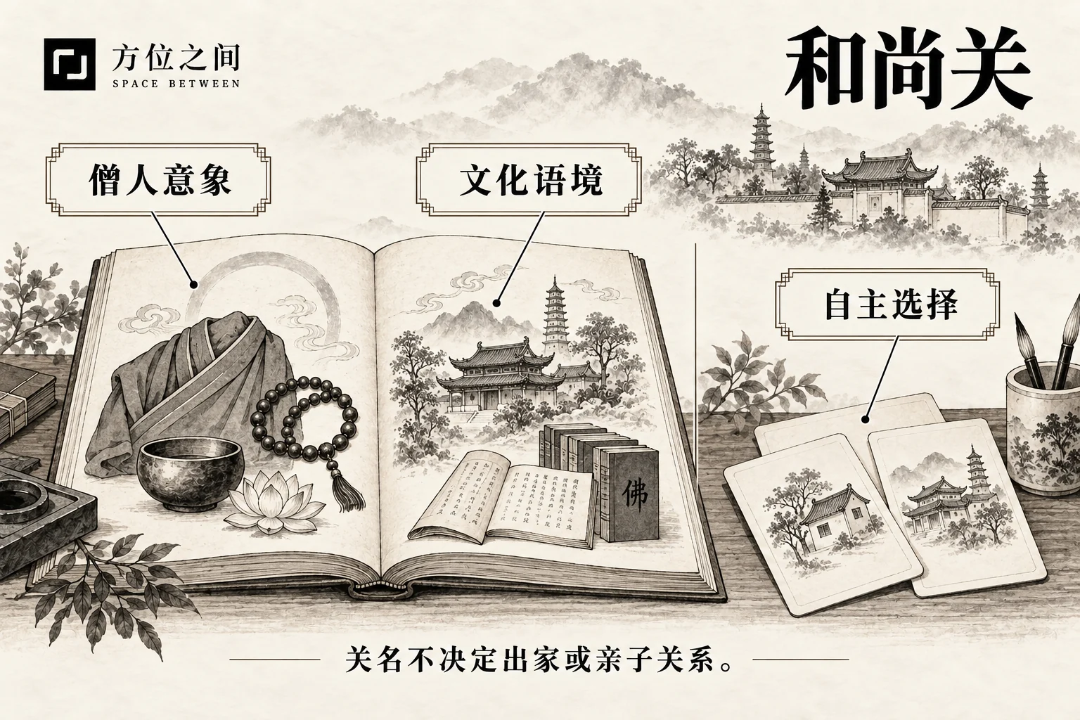 和尚关图解:文献语义与现实观察分栏说明