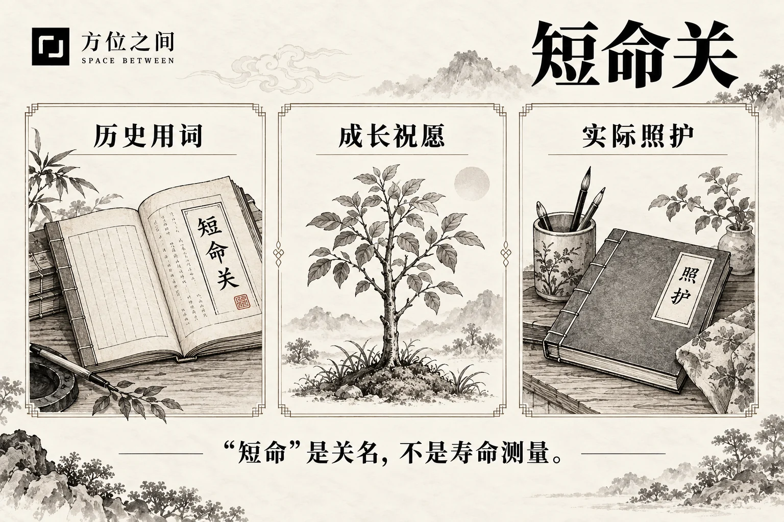 短命关图解:文献语义与现实观察分栏说明