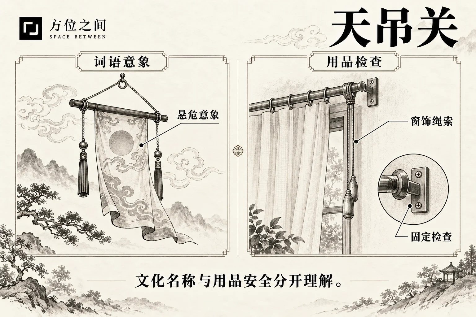 天吊关图解:文献语义与现实观察分栏说明
