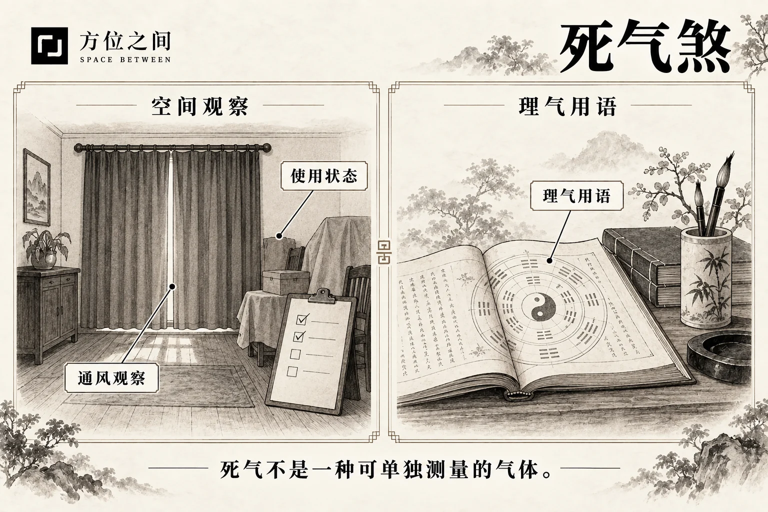 死气煞图解:文献语义与现实观察分栏说明