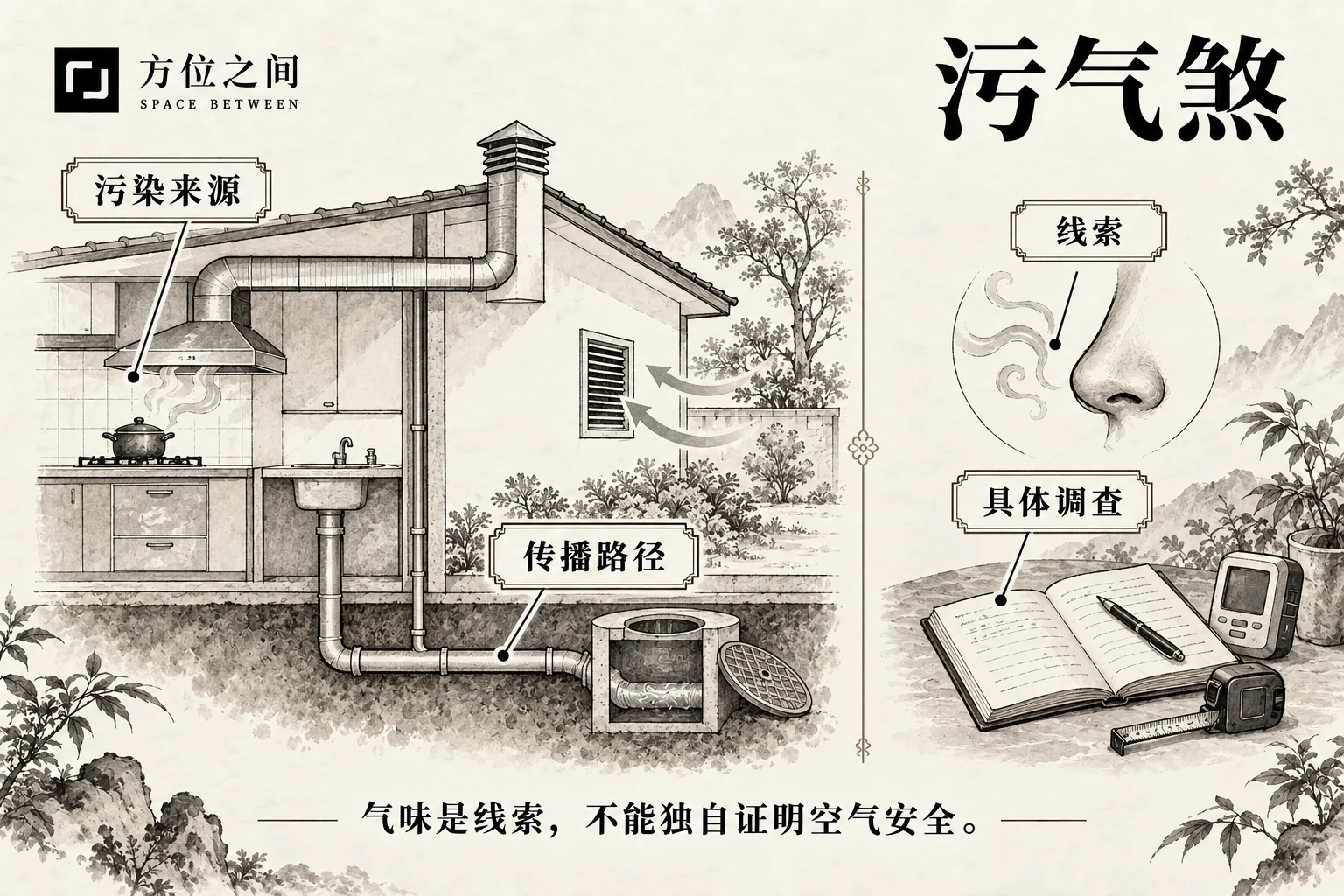 污气煞图解:文献语义与现实观察分栏说明