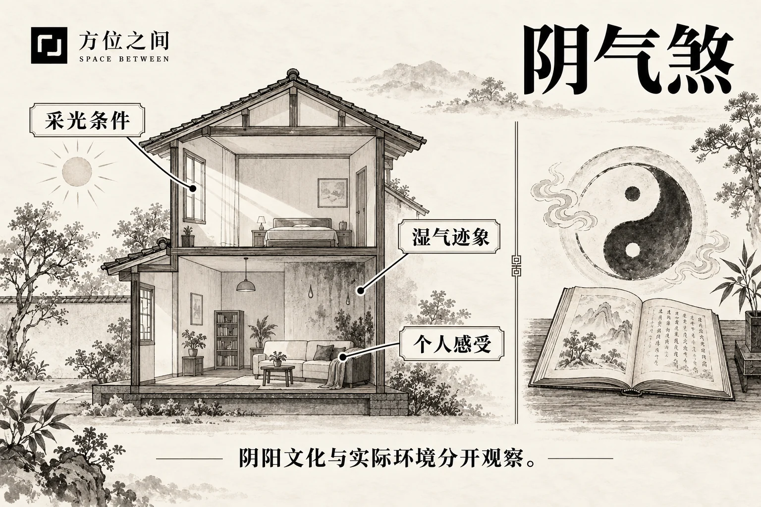 阴气煞图解:文献语义与现实观察分栏说明