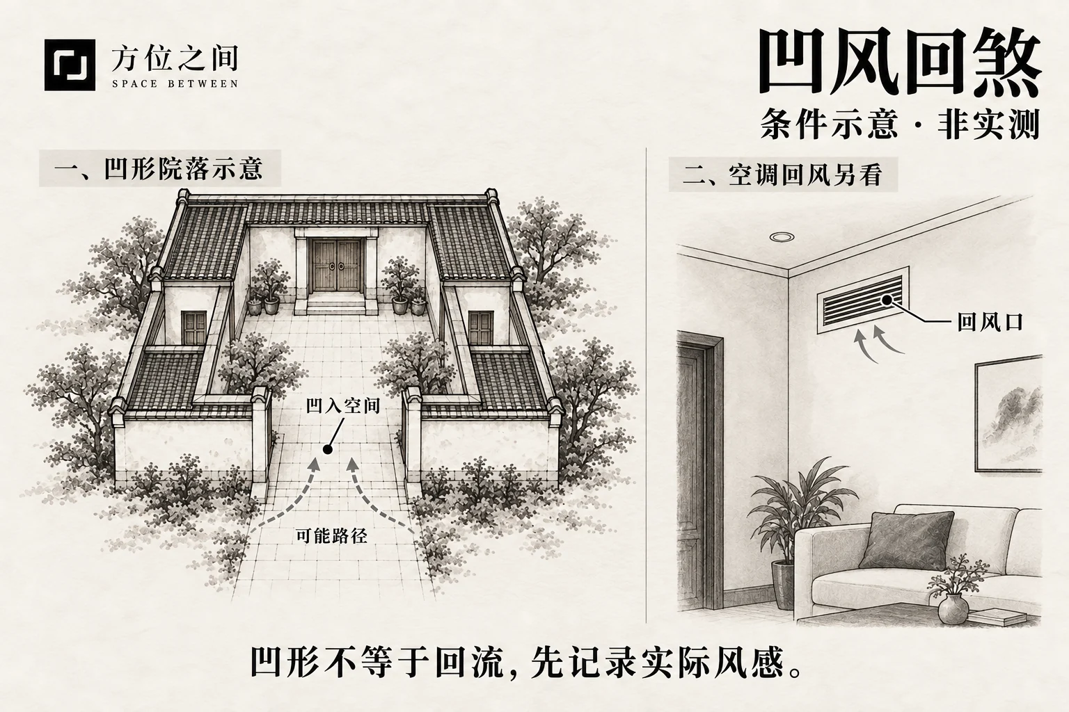 凹风回煞的观察对象与识别图解