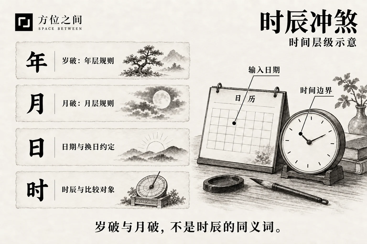 时辰冲煞的观察对象与识别图解