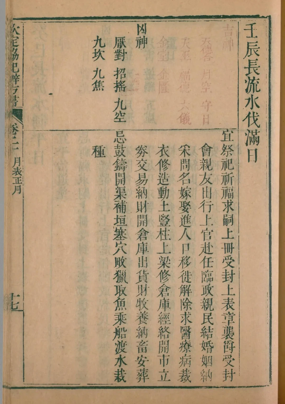 寅月 · 壬辰日对应书页