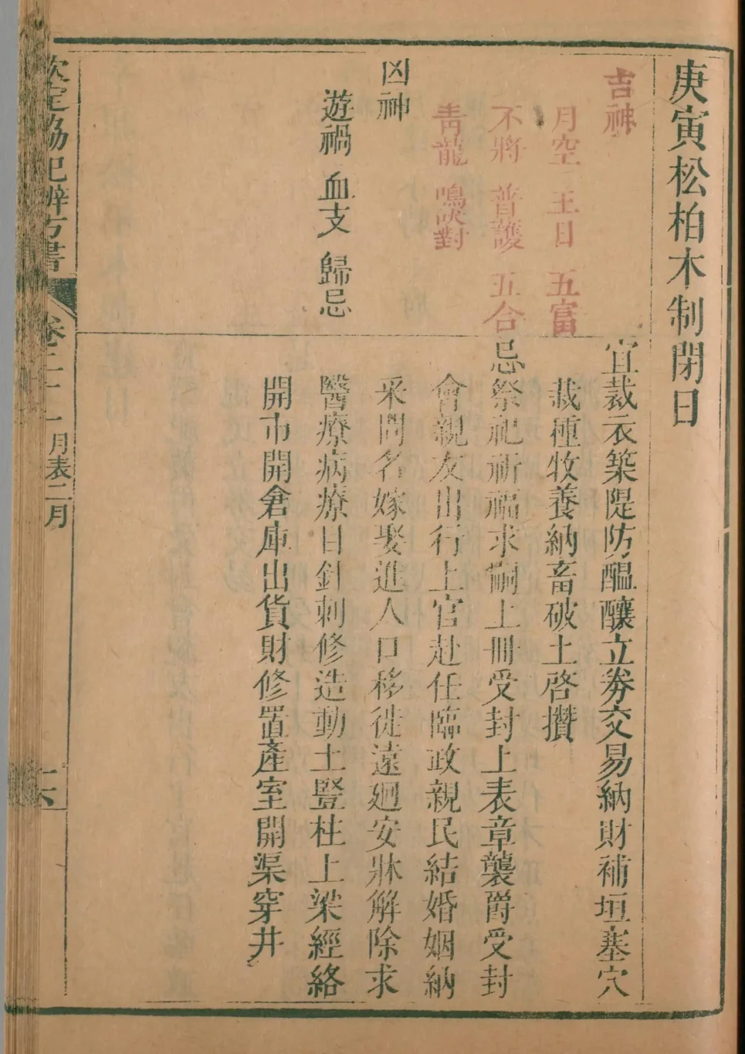 卯月 · 庚寅日对应书页