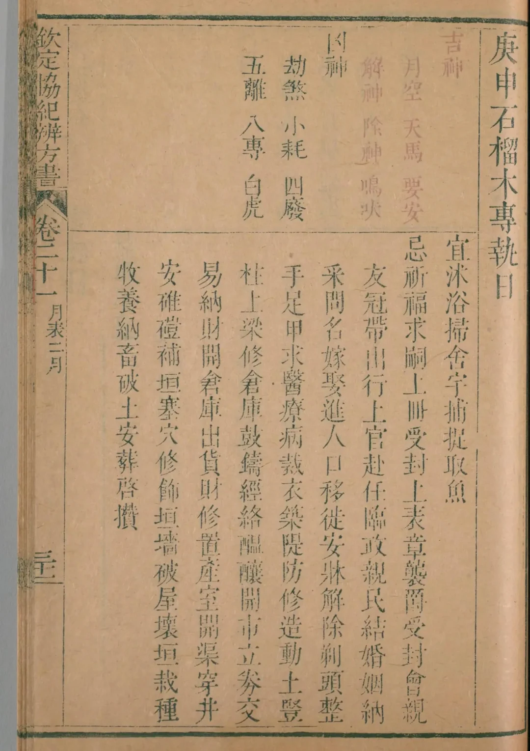 卯月 · 庚申日对应书页