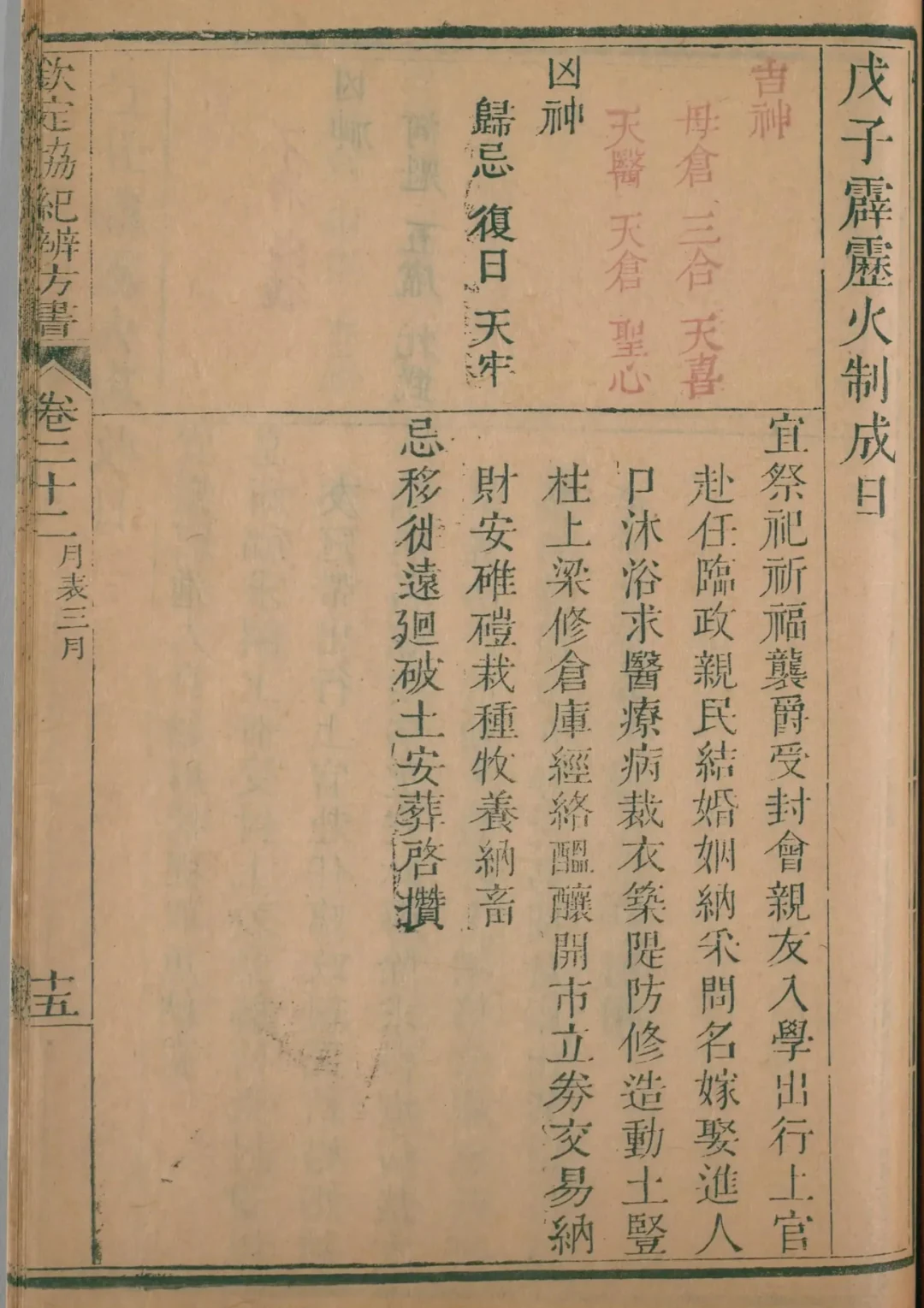 辰月 · 戊子日对应书页