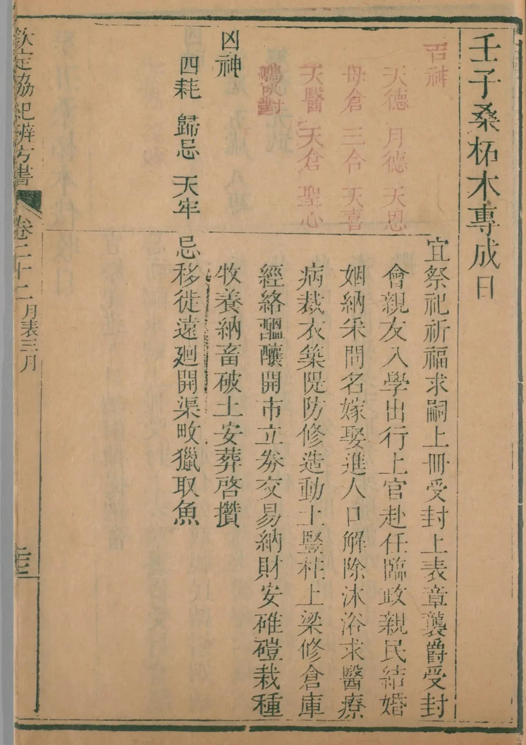 辰月 · 壬子日对应书页