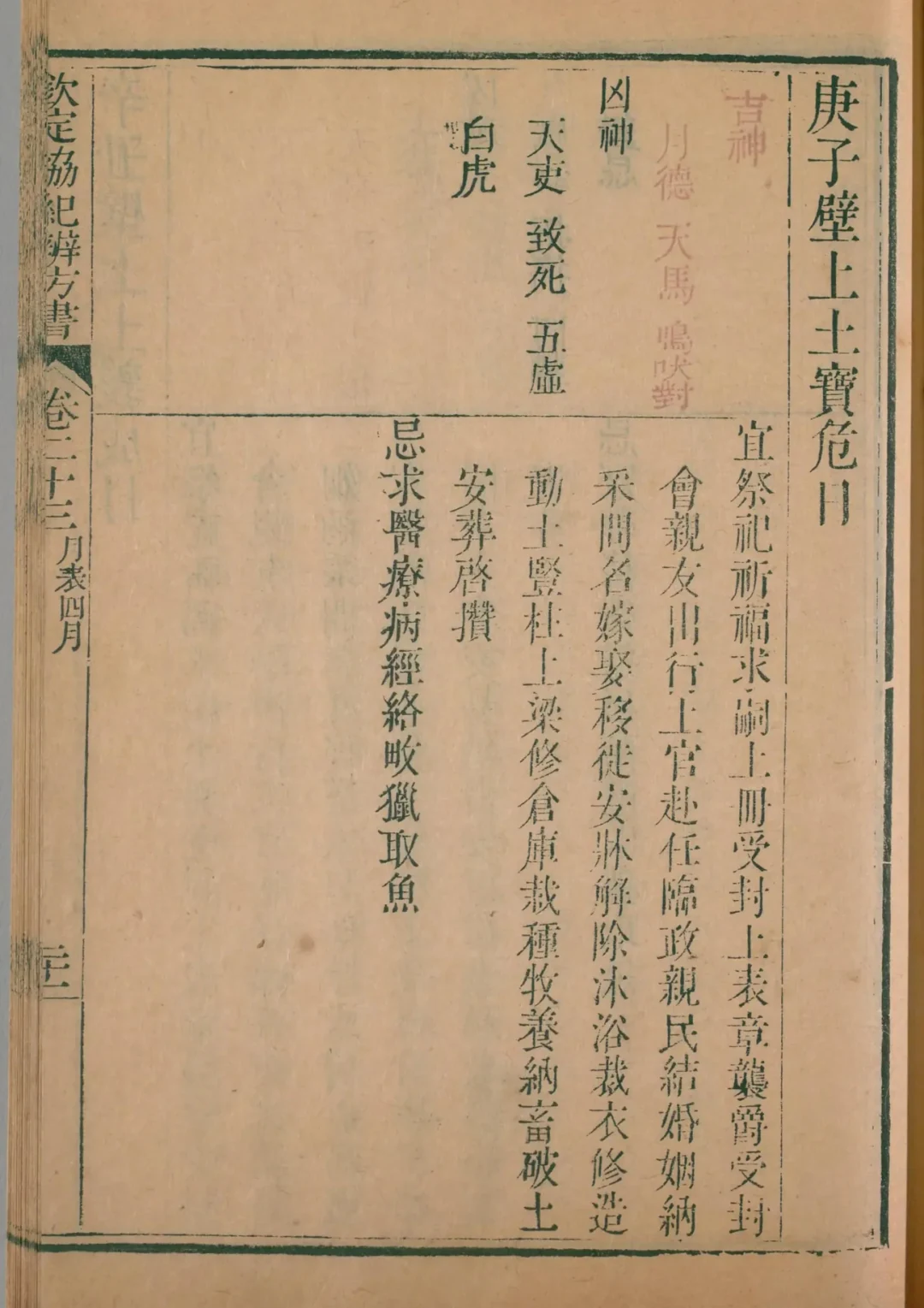 巳月 · 庚子日对应书页