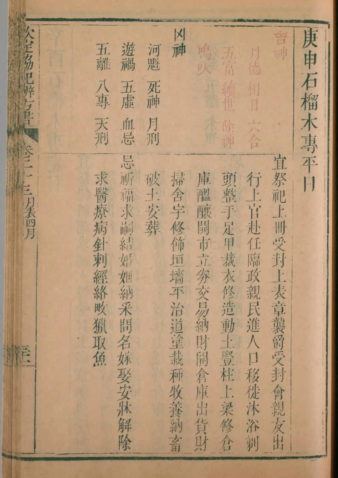 巳月 · 庚申日对应书页