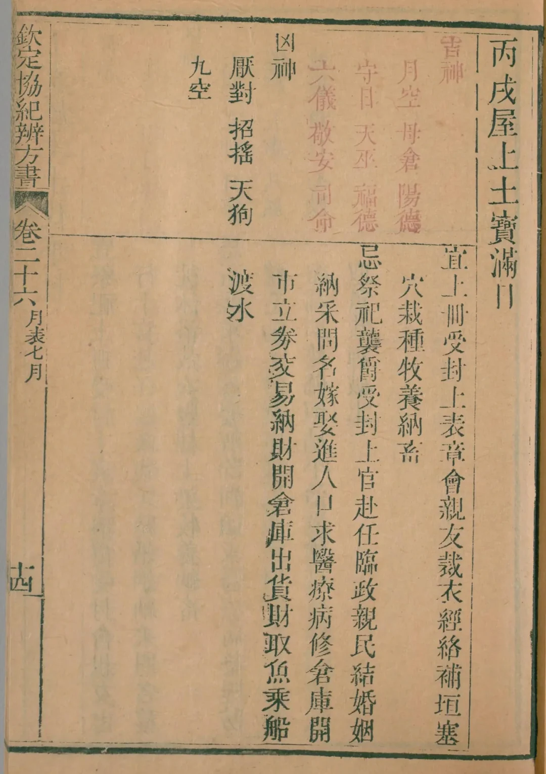 申月 · 丙戌日对应书页