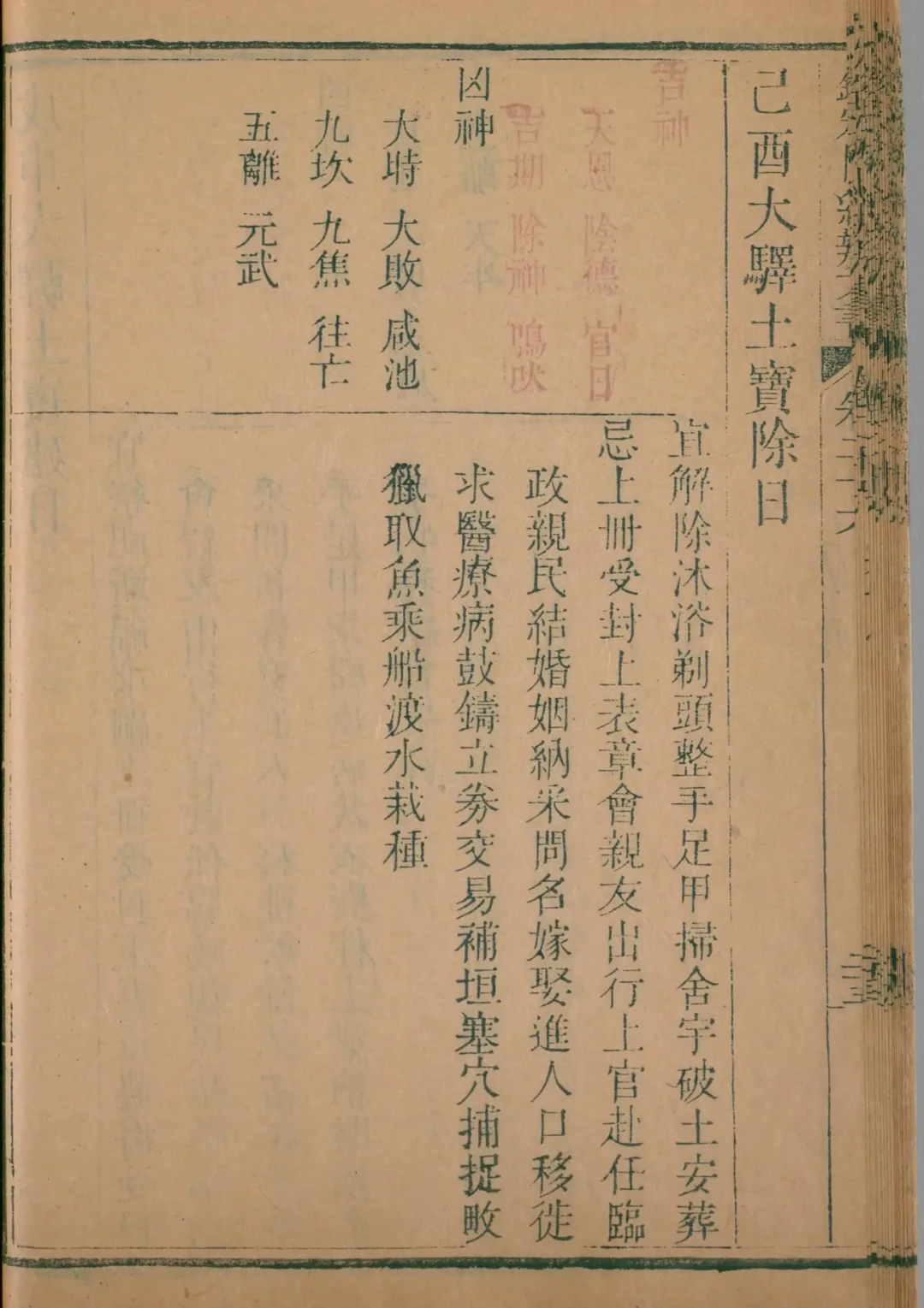 申月 · 己酉日对应书页
