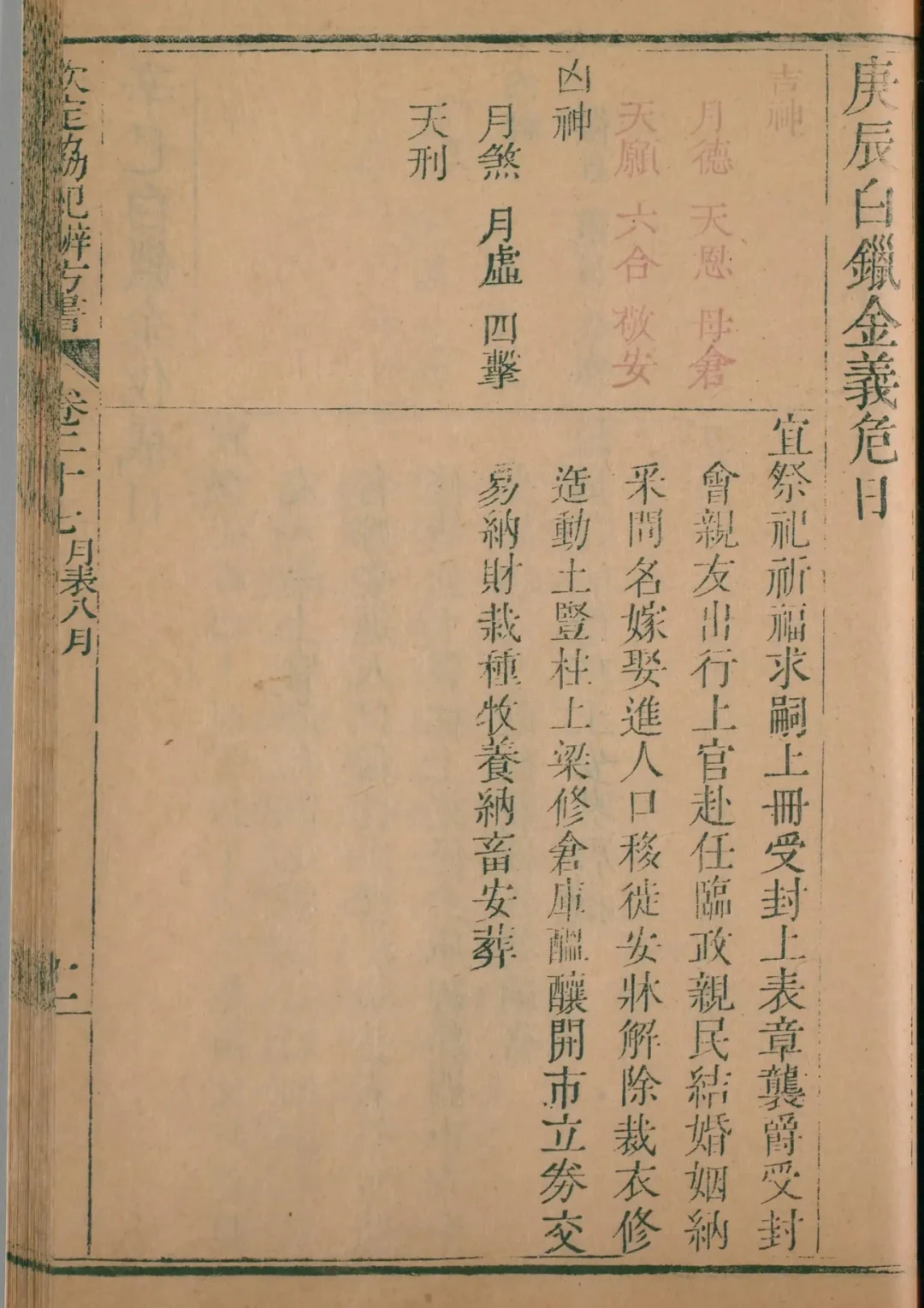 酉月 · 庚辰日对应书页