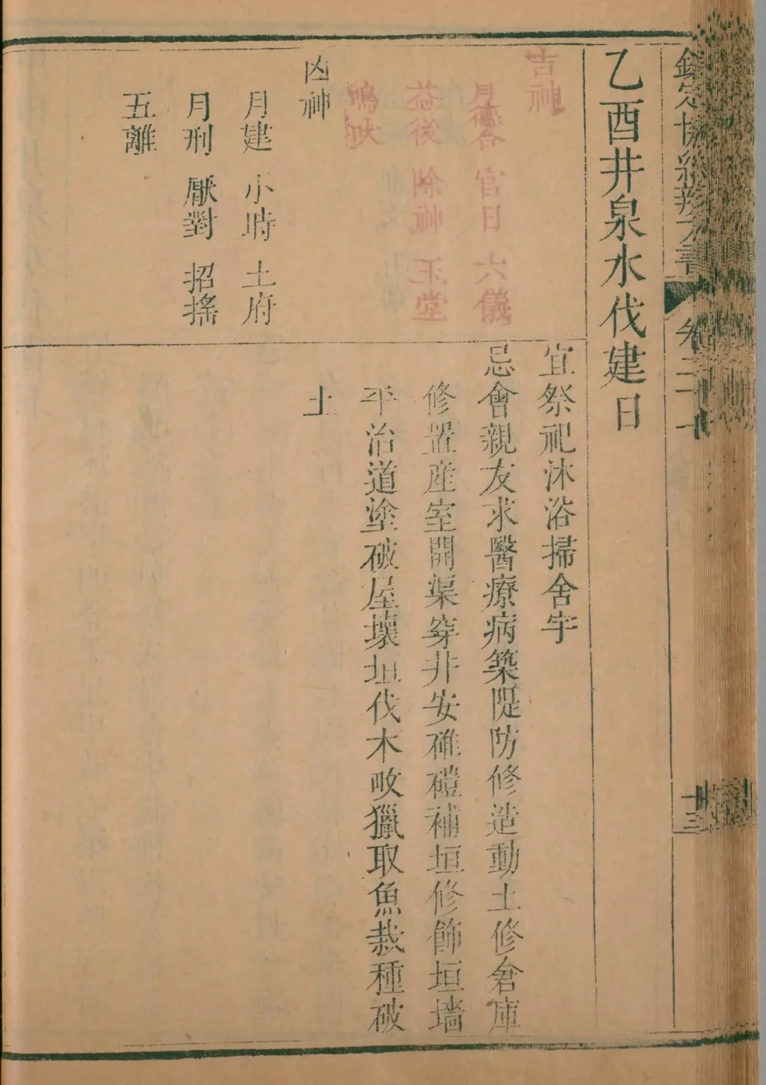 酉月 · 乙酉日对应书页