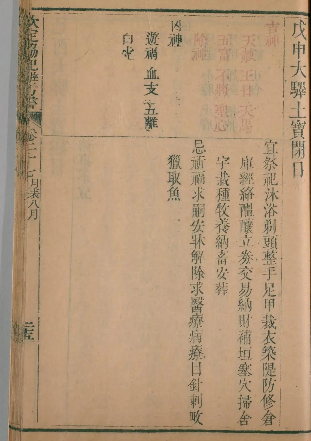 酉月 · 戊申日对应书页