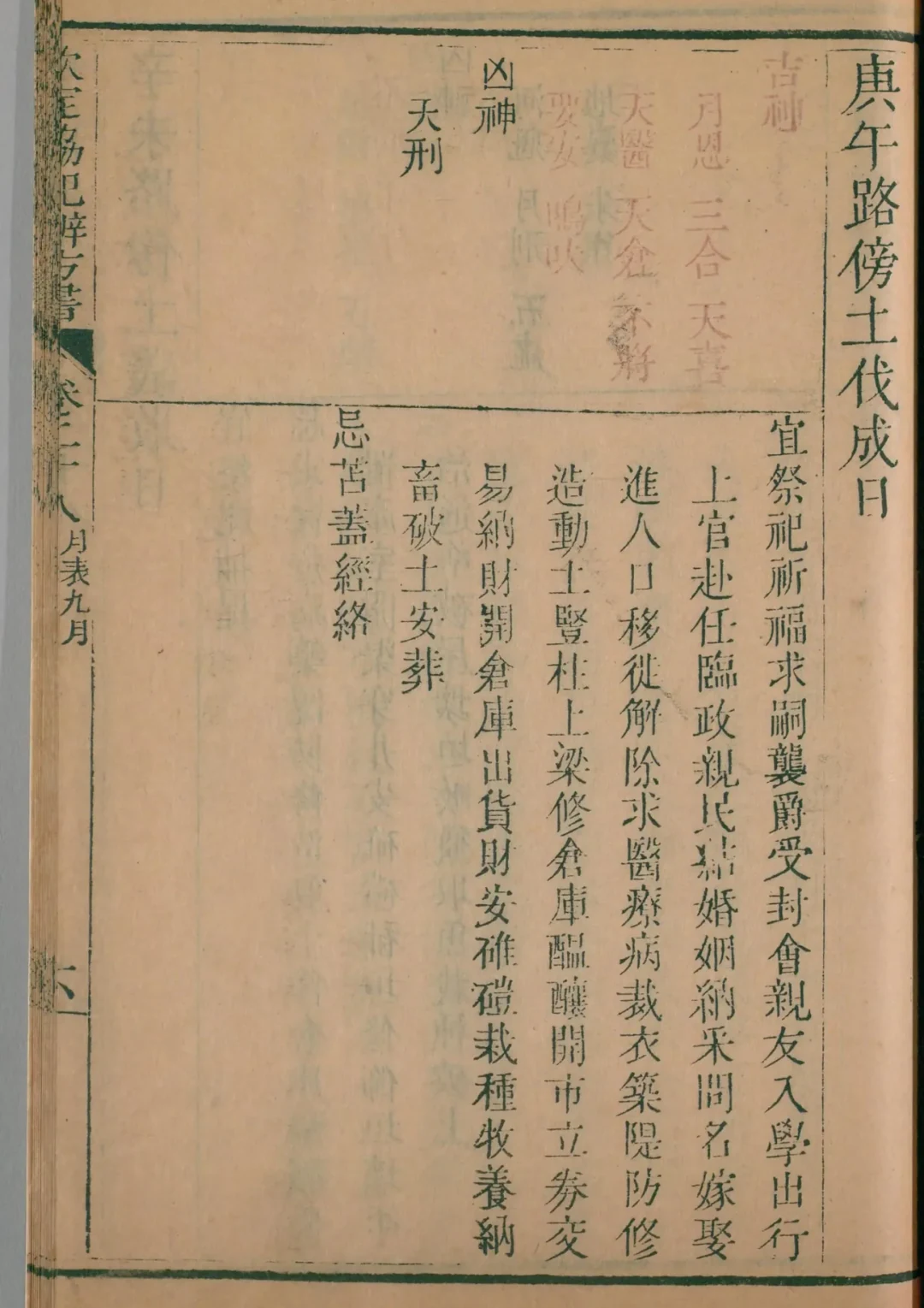 戌月 · 庚午日对应书页