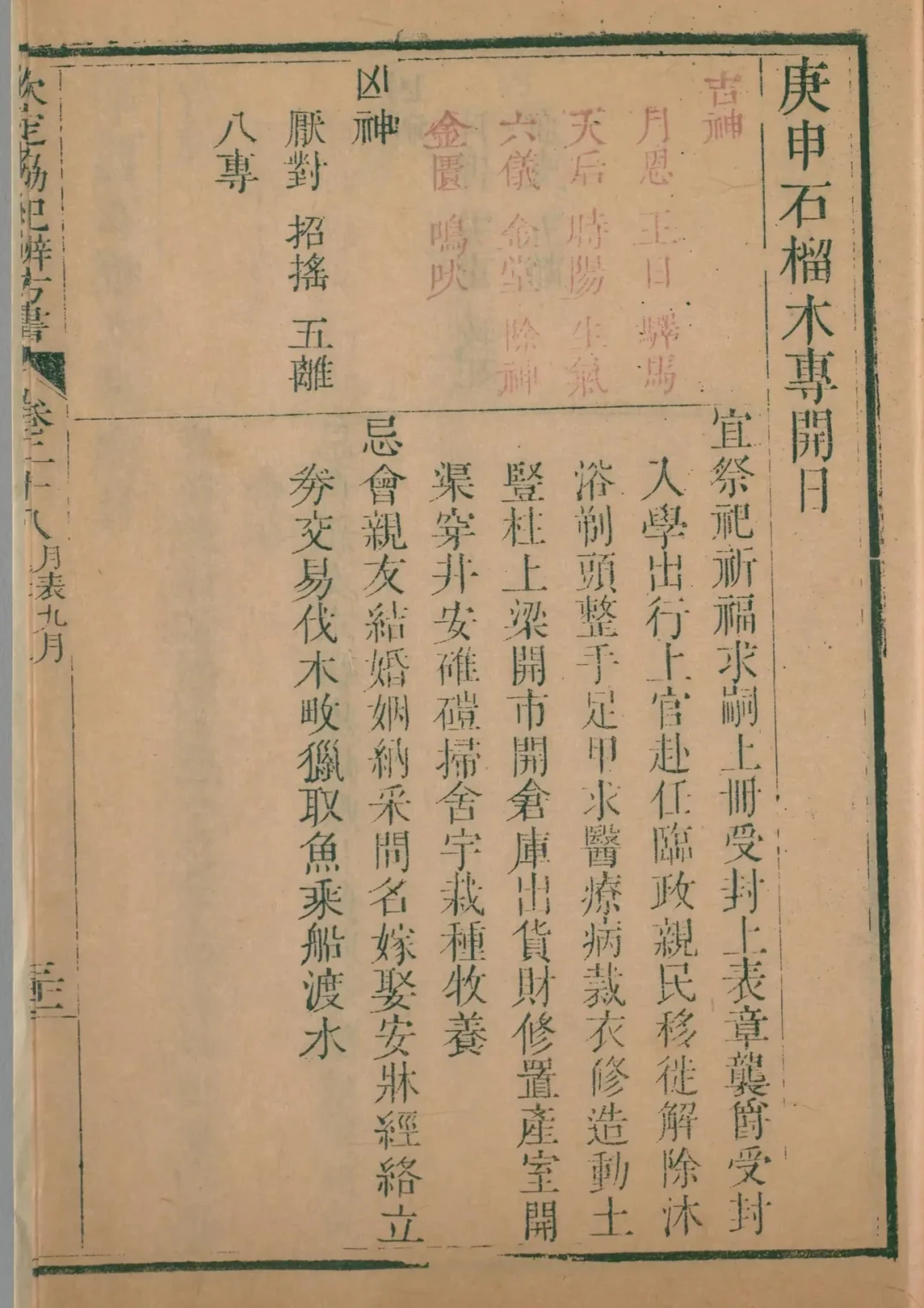 戌月 · 庚申日对应书页