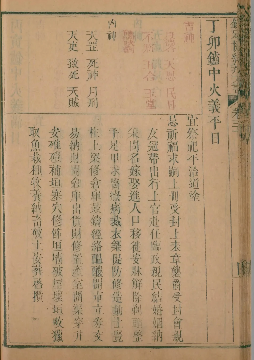 子月 · 丁卯日对应书页