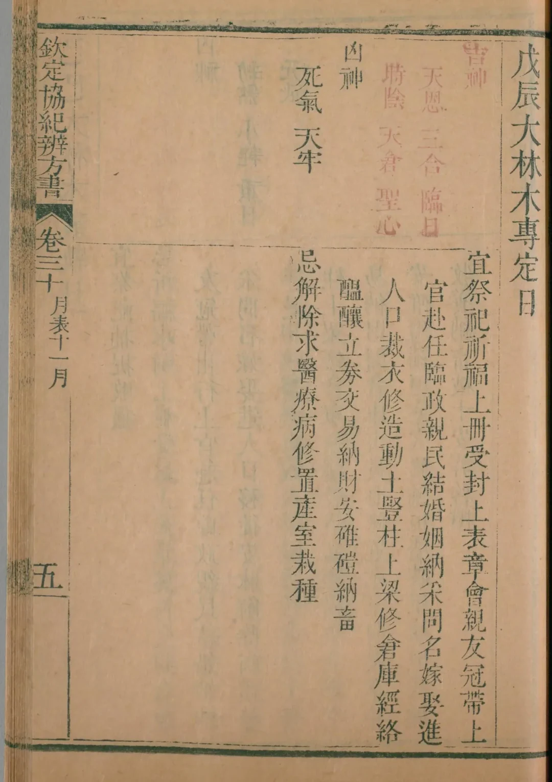 子月 · 戊辰日对应书页