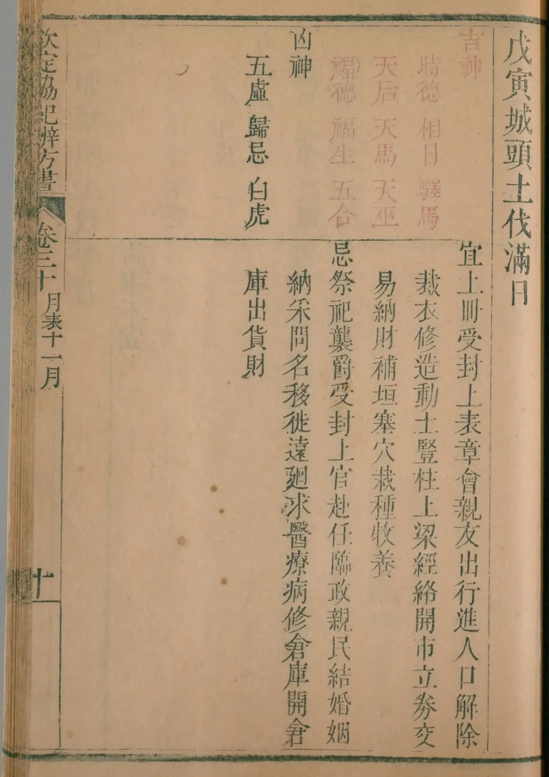 子月 · 戊寅日对应书页