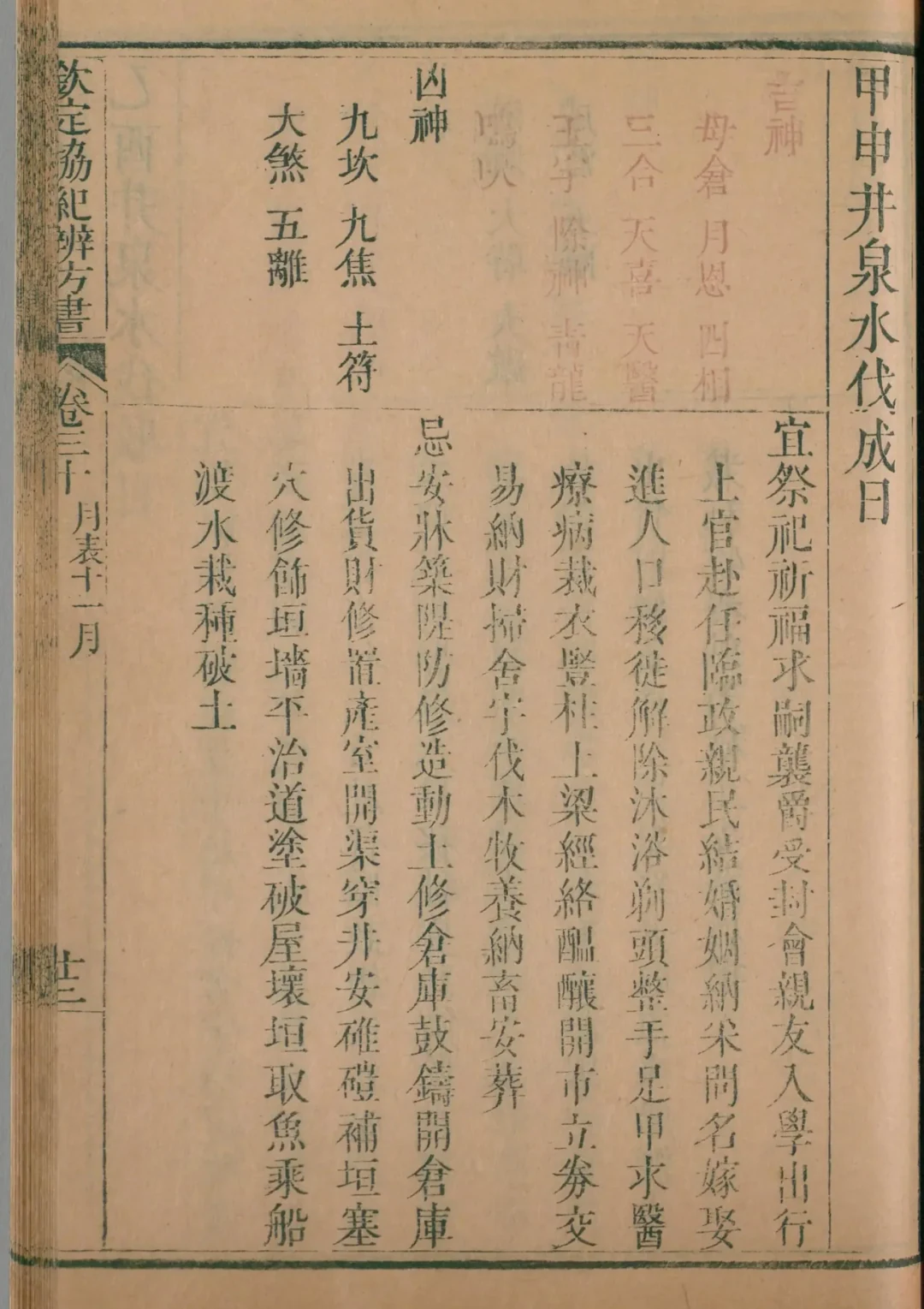 子月 · 甲申日对应书页