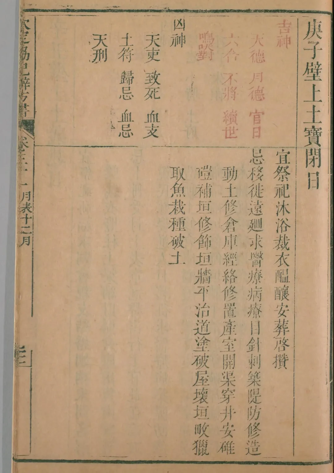 丑月 · 庚子日对应书页